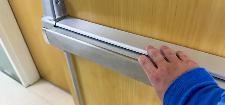 Installing a Push Bar on a Door North Little Rock